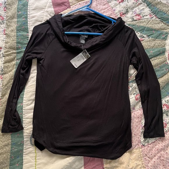 Rue 21 Black Long Sleeve Top SZ Small  NWT - Picture 1 of 2